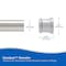 Kenney Mfg Twist & Fit No Tools Tension Shower Curtain Rod, 42-72in, Chrome KN609C/40HUS - alternate 9